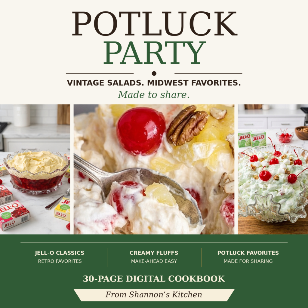 Potluck Party; Vintage Salads & Midwest Favorites